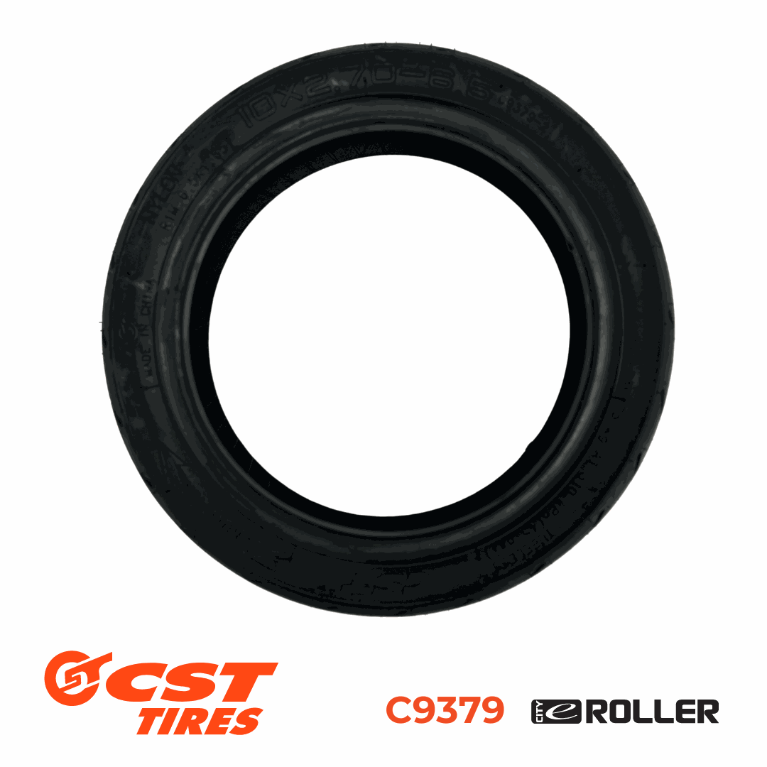 CST C9379 10x2.7-6.5 road e-scooter tyre with quiet ride technology and enhanced all-weather traction