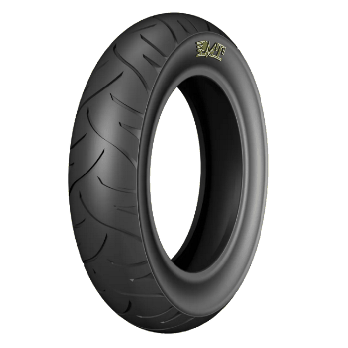 PMT 10 X 2.125 E-Fire tyre with 55mm width and 250mm diameter, urban tread, 52 Shore A hardness, suitable for road use