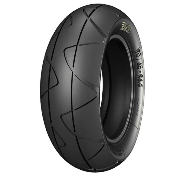 PMT 90/65 R6.5 Junior racing tyre with 90mm width, 55 Shore A hardness, and Junior thread pattern