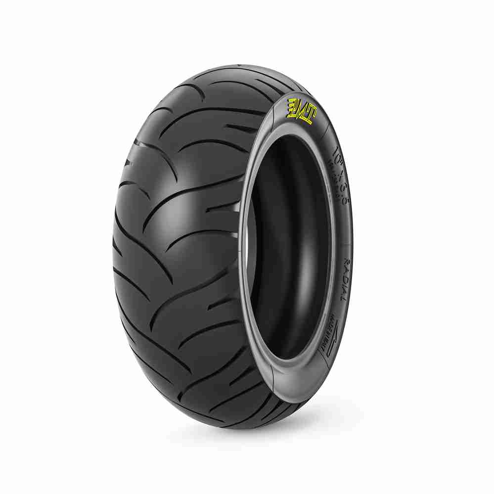 PMT 10x3.50 tubeless radial scooter tyre with durable tread and Italian design