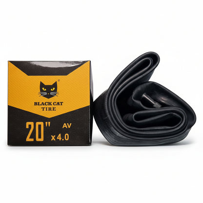20×4 inch fat bike tube durable puncture-resistant rubber for e-bikes and fat tires