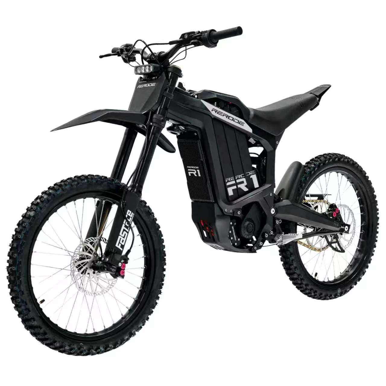 Rerode R1 10kw Electric Dirt Bike off-road motorcycle in aluminum alloy frame with LG lithium-ion battery and hydraulic disc brakes