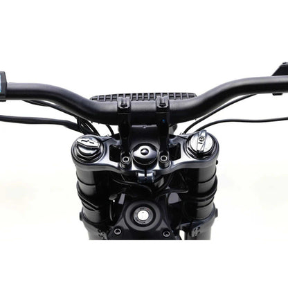 Rerode R1 10kw electric dirt bike in off-road terrain with aluminium alloy frame and LG lithium-ion battery