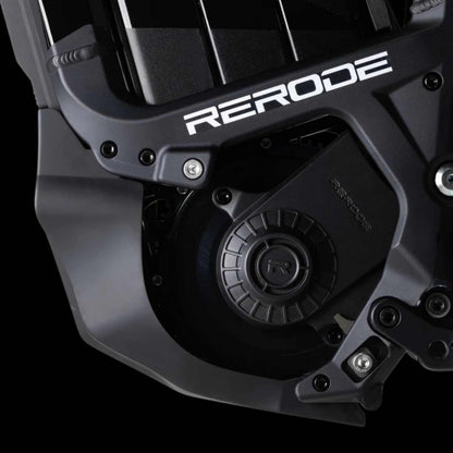 Rerode R1+ 17kW electric dirt bike with high-torque motor and race-level suspension on dirt trail